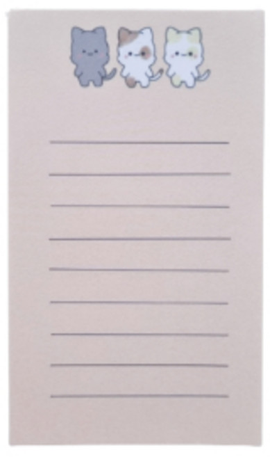 [슈엘문구샵] 고양이 떡메모지 50매 2개