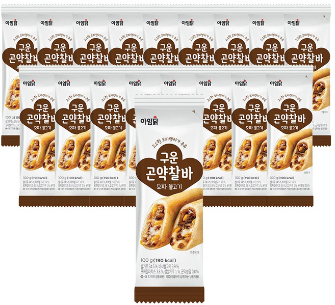 [아임닭] 구운 곤약 찰바 모짜 불고기, 18개, 100g
