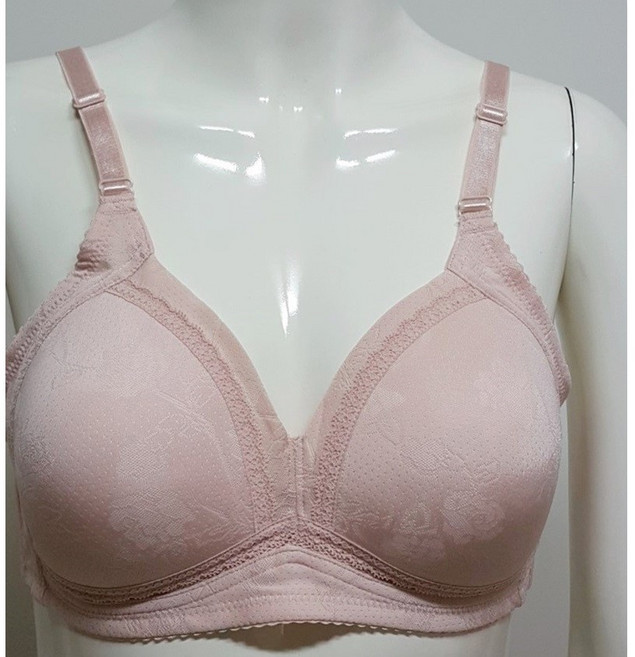 홍승애풍기인견 여름 인견브래지어 노와이어 모티브브라 살색