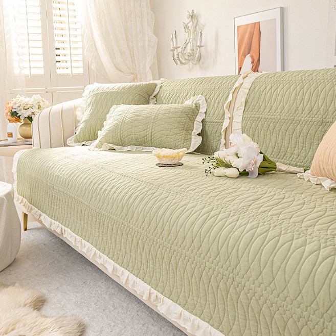 Cozy Aura 부드러운 유럽풍 논슬립 순면 쇼파패드 2~4인용