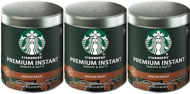 스타벅스 프리미엄 인스턴트 커피 90g 미디엄로스트, 3개, 1개입