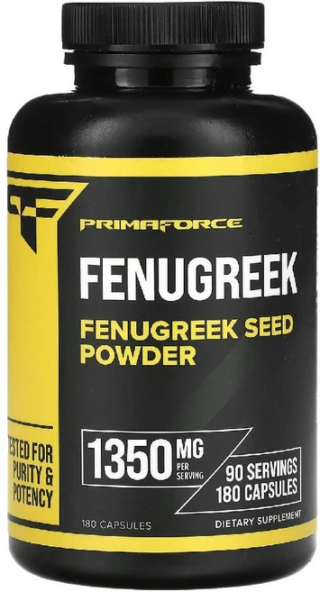 프리마포스 호로파 페뉴그릭 1350mg Fenugreek 캡슐 180정, 1개 - 쿠팡