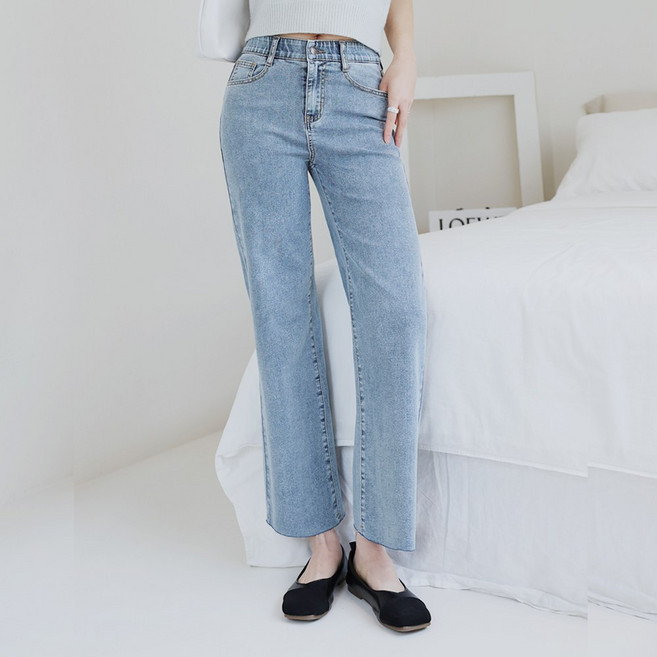 히든밴딩 모어온데님 스판력 좋은 청바지 3계절용 컷팅가능