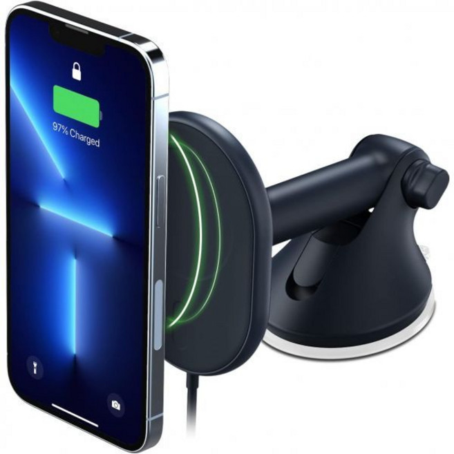MagSafe iPhone용 iOttie Velox 마그네틱 무선 자동차 마운트 - 충전기 포함. iPhone 1215 시리즈와 호환 가능