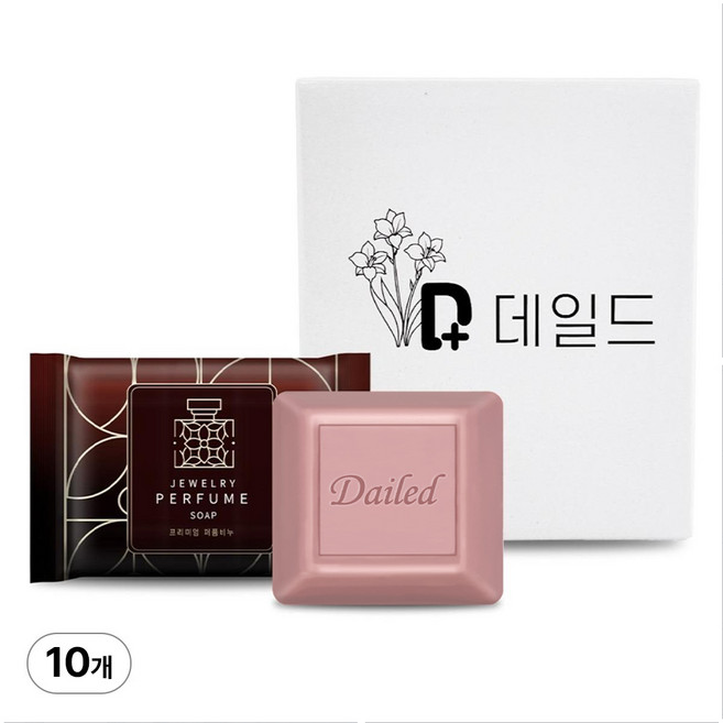 데일드 퍼퓸 향수 세수 목욕 미용 비누, 80g, 10개입