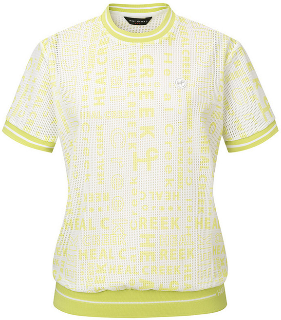 힐크릭 여성골프반팔티셔츠 H422 여성 핫썸머 라운드 패턴TS 1HCTSM4626L_SC