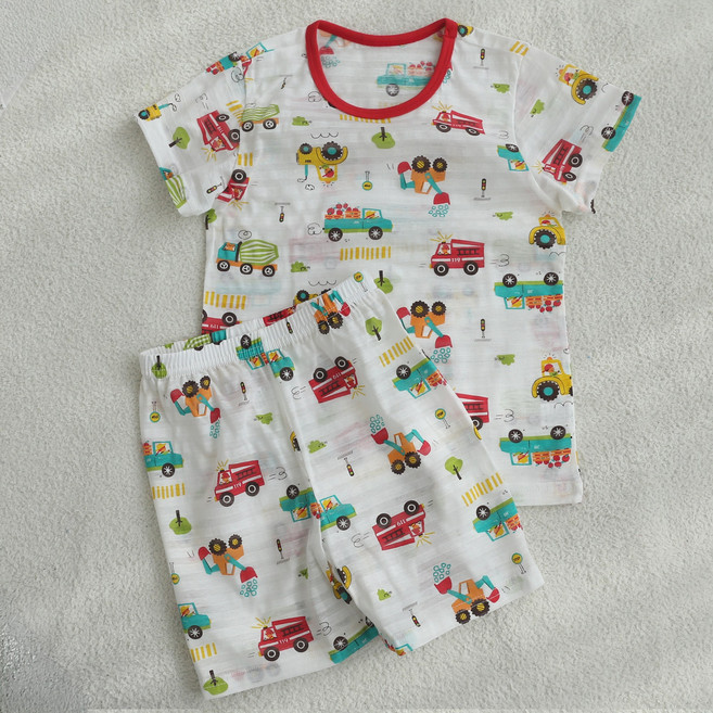 잼베이비 5부 순면시원세트 10대10 쟈가드 부드럽고 시원한 유아동 여름실내복 잠옷