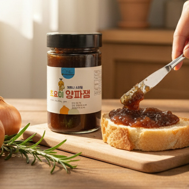 지꿈방 처트니 스타일 초요미 양파잼 250g 수제잼 스프레드 스테이크 소스, 1개