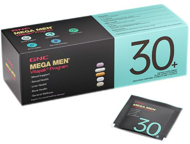 GNCMEGAMEN 30+ 비타팩 프로그램, 1개, 30회분