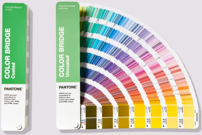 (새상품) PANTONE 팬톤칩 브릿지 세트 GP6102B CMYK 인쇄 컬러칩 색상표 컬러가이드 (2권), 1세트