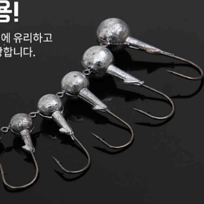 대용량 지그헤드 40개 3-8OZ 갯바위 웜바늘 민물루어 감성돔 낚시용품 루어바늘 낚시지그 쏘가리 바다루어, 1개