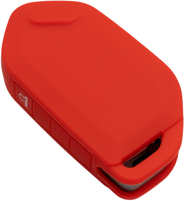 기아 EV3 EV4 EV6 EV9 호환 차 키케이스 커버 홀더 스마트 실리콘 리모컨, S58_5버튼, 레드