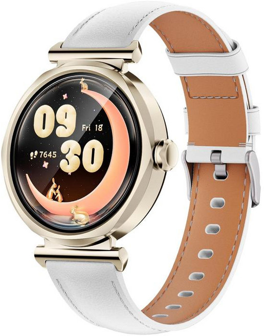 Runmefit GTR4 女士智慧手錶, GTR4月光白, 40mm, GPS 藍芽