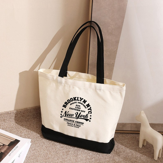 제이네오 지퍼 에코백 쇼퍼백 데일리 숄더백 보부상 가방