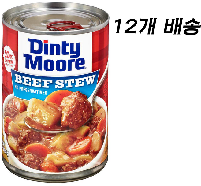DINTY MOORE 딘티모어 비프 스튜 15oz 12캔, 425g, 12개