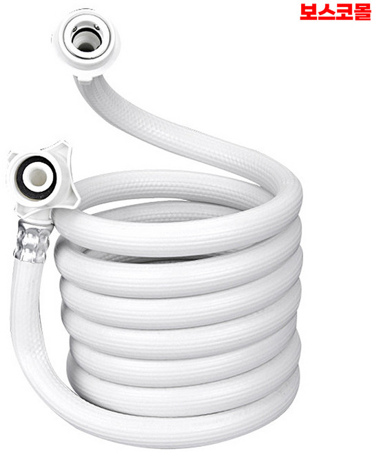 보스코 세탁기 급수 호스 급수캡세트형 교체 카플링 원터치 커넥터 세탁호스 연장 수도꼭지, 1개, 4m
