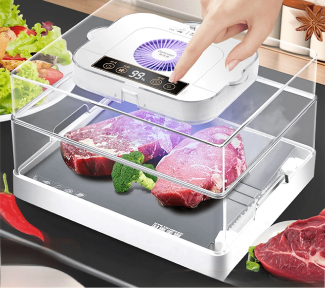 해동기 해동 냉동 신선 육류 고기 가정용, 그래파이트 그레이