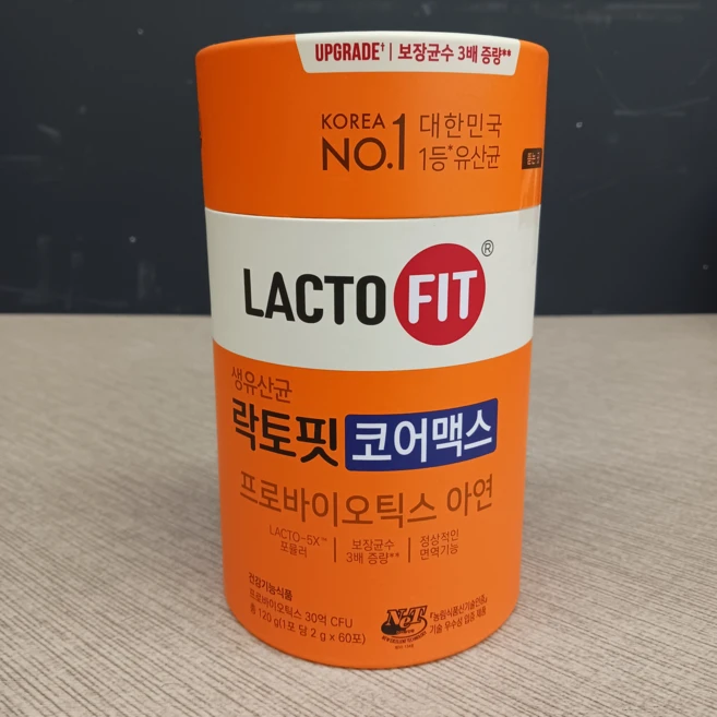 락토핏 유산균 코어맥스 프로바이오틱스 아연, 2g, 60개 - 쿠팡