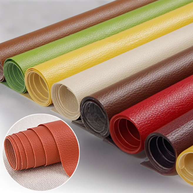 프리미엄 무드 가죽 리폼 스티커 수선 패치 대형 롤, 선셋오렌지