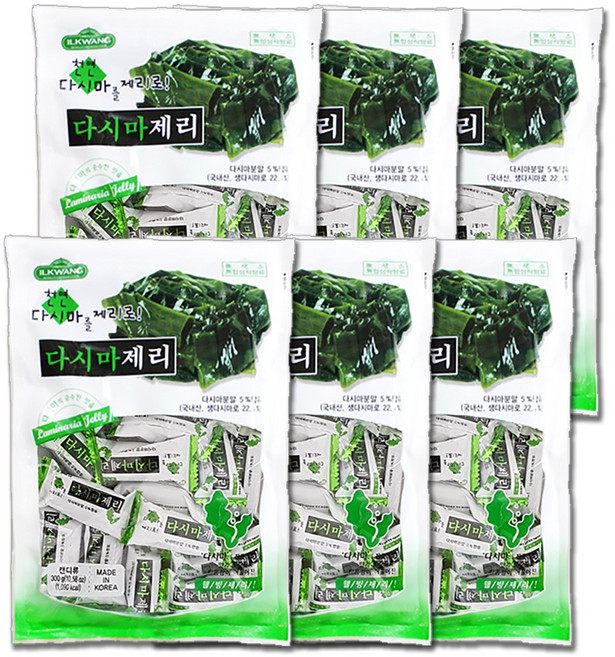 다시마젤리 280g 제리, 6개