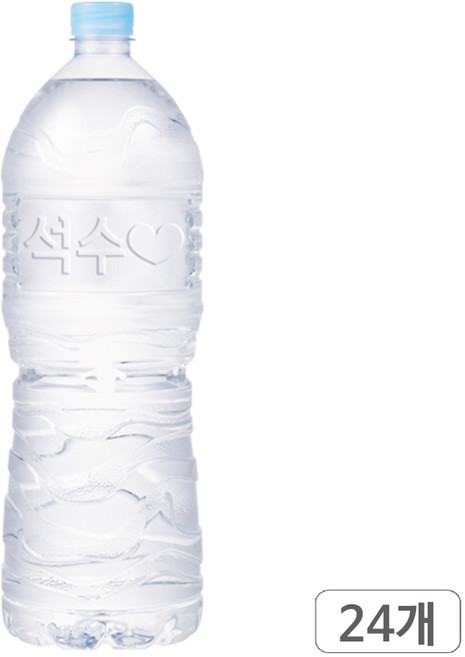 하이트진로 석수 무라벨 먹는샘물 2L 24개