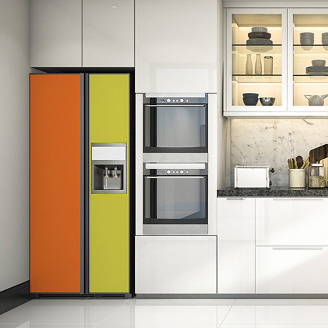 현대인필 냉장고 에어컨 리폼 시트지 인테리어필름 모음, 08. 주황 ECSL532