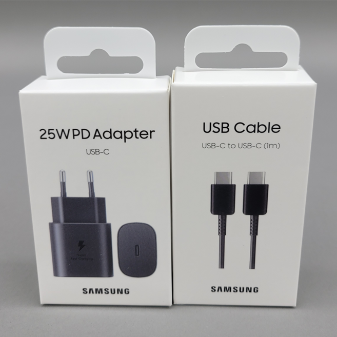 삼성 정품 갤럭시 S24 25W 초고속충전기 C타입 [ 케이블 포함 ] 블랙 검정, TA-800블랙, 1개