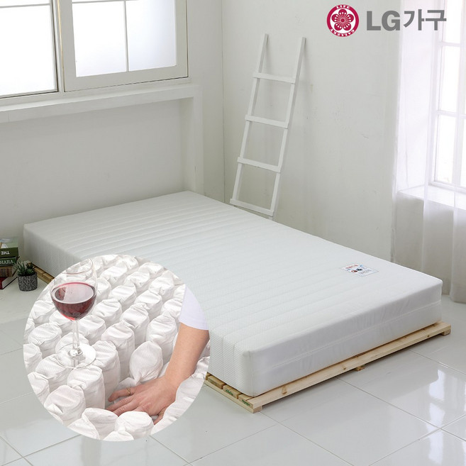 라이프갤러리 SS 독립 포켓 바닥 낮은 침대 스프링 1층 매트리스, 독립 포켓 슈퍼싱글 매트리스