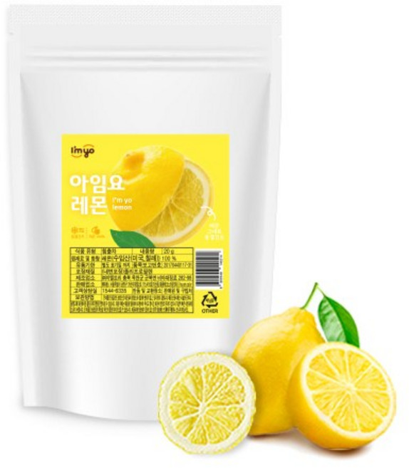 아임요 레몬 동결건조 과일, 20g, 2개