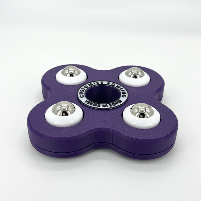 볼링공 로테이션 스피너 받침대, 1개, 화이트 베어링+퍼플