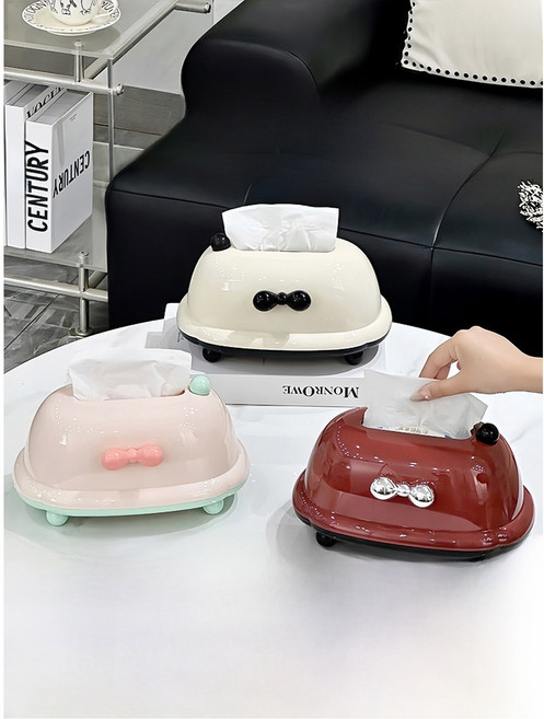 스프링 장착 티슈 재질 홀더 냅킨 디자인 2025 플라스틱 박스 보관함 사랑 가정용 거실 귀여운, 9 대용량 시중의 종이 타월 99 에, 1개