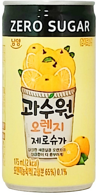 남양과수원 오렌지 제로슈가, 175ml, 30개