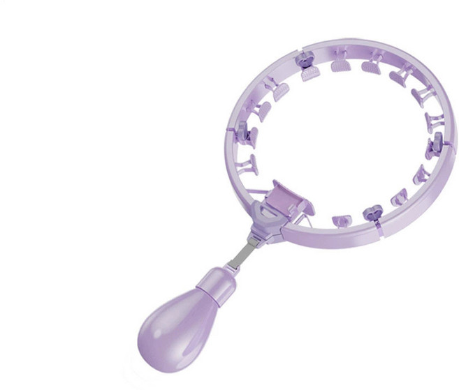 스마트 훌라후프 다이어트 마사지링, 1개, 퍼플
