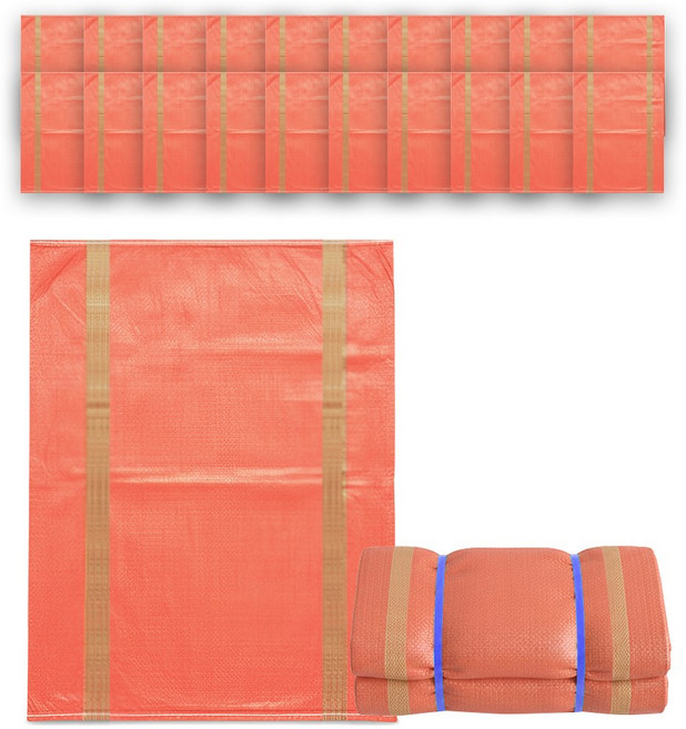 마대 포대 100kg 폐기물 낙엽 20개 레드계열, 적색계열