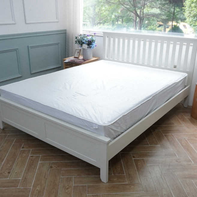 윤스홈 진드기방지 항균 밴드형 방수 매트리스커버 퀸(높이22)