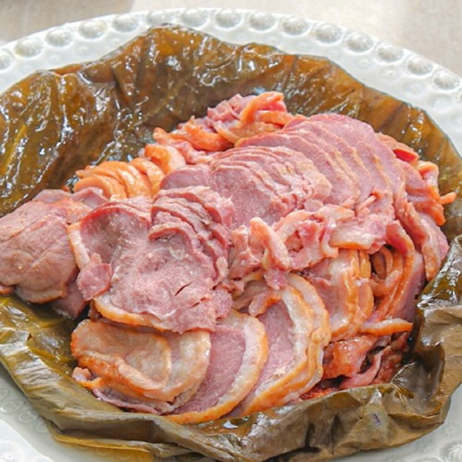 배나무골 훈제오리 슬라이스 연잎오리 400g, 3개