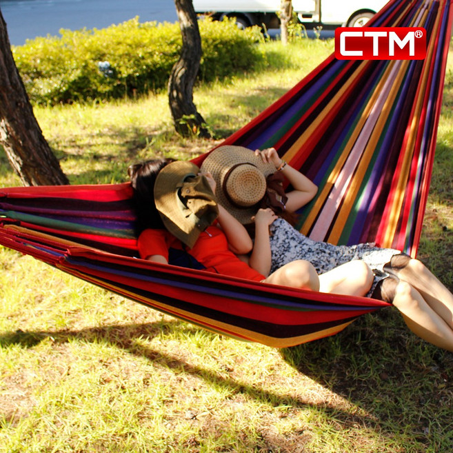 CTM 캠핑 해먹 풀세트 대형 특대형 그물 침대, B03 해먹-특대형-오렌지(290X160), 오렌지