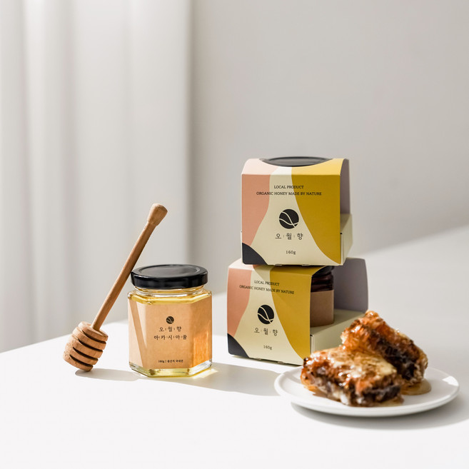 꿀 답례품 결혼 돌 회사 단체 선물 맞춤스티커 무료, 1개