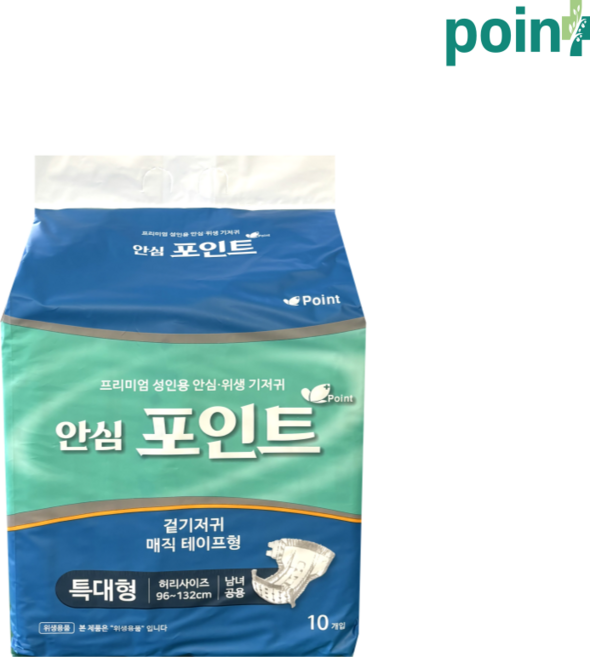 안심포인트 겉기저귀 특대형 2팩 4팩 8팩 10팩 최근제조, 10개입, 4개