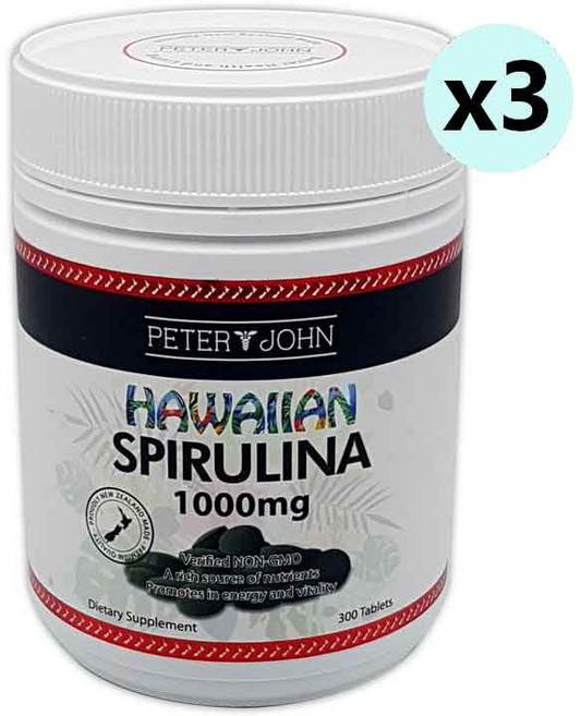 피터앤존 뉴질랜드 하와이안 스피루리나 1000mg 3개, 100정