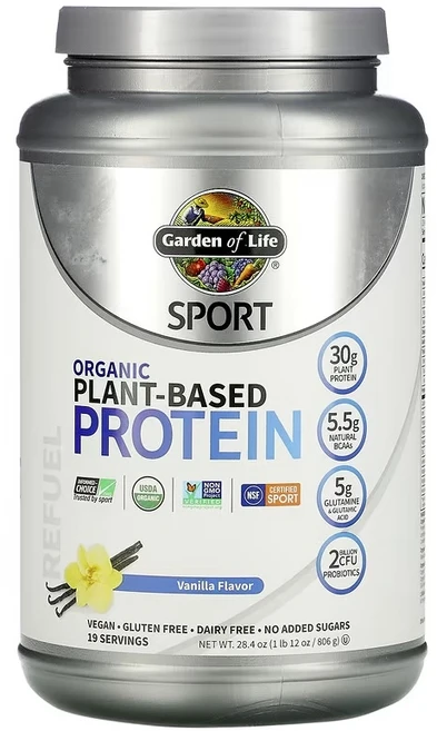 가든오브라이프 Sport 식물성 단백질 바닐라 806g(1lb 12oz), 1개, 806g - 쿠팡