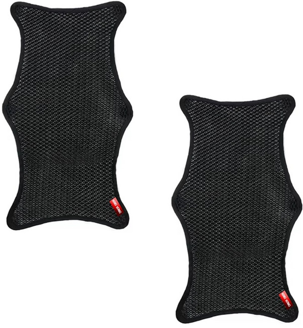 킹콩 범용 오토바이 3D 메쉬 통풍 쿨시트, 2개, 블랙