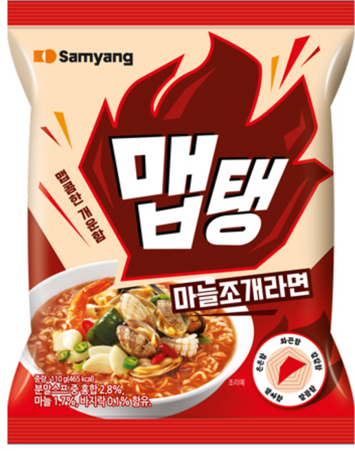 삼양식품 맵탱 마늘조개라면, 32개