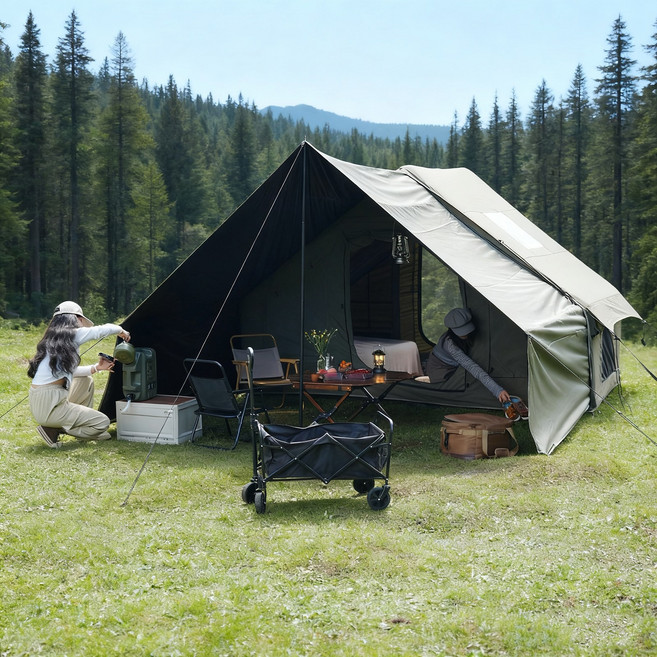 에어 텐트 패밀리 럭셔리 에어 캠핑 텐트 야외 캠핑 에어 텐트 7-8인용 넉넉한 용량으로 빠른 설치 사계절 이용 오버사이즈 천장 캠핑 및 야외 탐험에 적합, 5-8, 녹색