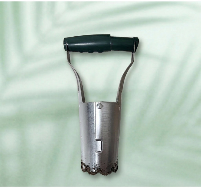 손잡이 텃밭 모종이식기 씨앗 분배기 파종도구, 1개