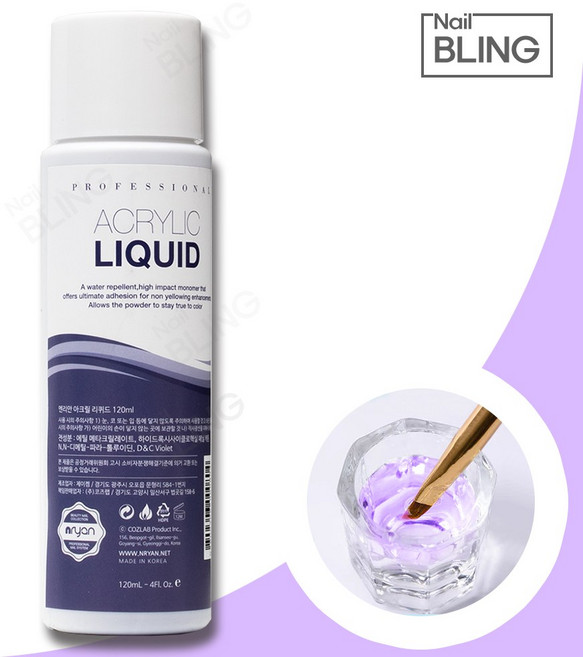엔리안 아크릴 리퀴드 모노머 120ml 네일국가고시, 1개