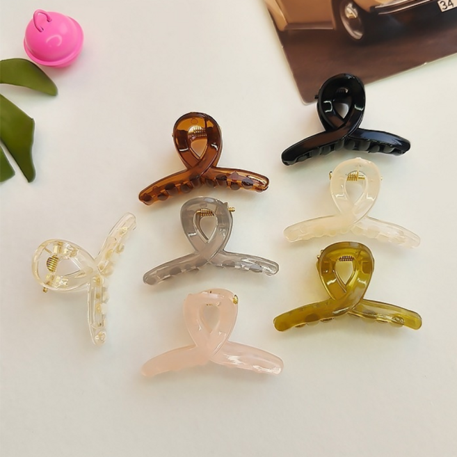 로멀리 미니 반머리 집게핀 7종 세트, 7개, 혼합색상