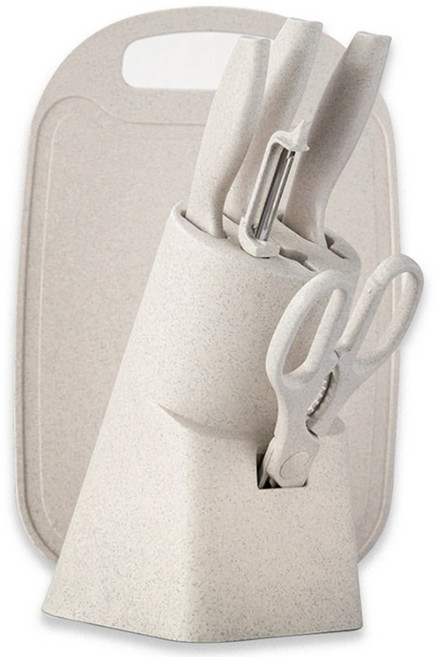 마하 포세이돈 세라믹코팅 칼세트, 1세트, 칼 5종 + 칼꽂이 + 칼판