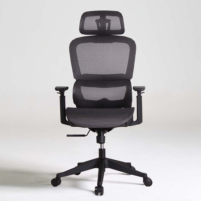 코스체어 메쉬 게이밍 컴퓨터 침대형 사무용 리클라이너 중역 사무실 의자, 블랙 기본형