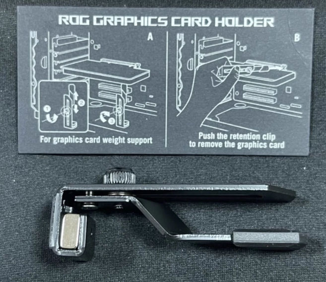 ASUS RTX5080 VGA 카드 받침대 홀더 정품 가변 길이 조절 7cm ~ 11cm 자석고정